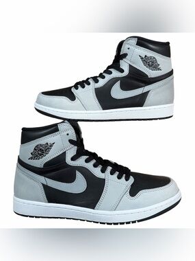 Air Jordan 1 Retro High OG Shadow 2.0 Black Light Smoke Grey 2021 Sneakers Sz 10